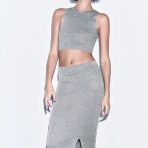 Zara Sparkly Silver Set